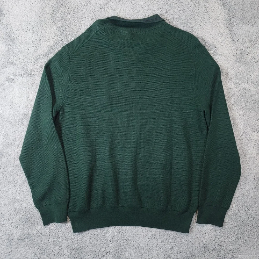 NEW Polo Ralph Lauren 1/4 Zip Sweater Mens XXL Green Classic Fit Cotton Pullover